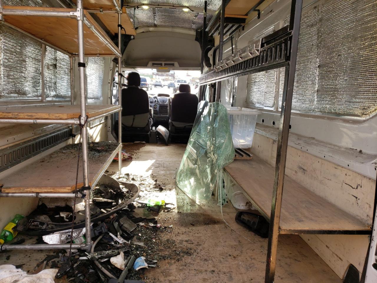2017 Ford Transit VIN 1FTWS4XGXHKA55683 Copart auction photo, all over damage thumbnail 10