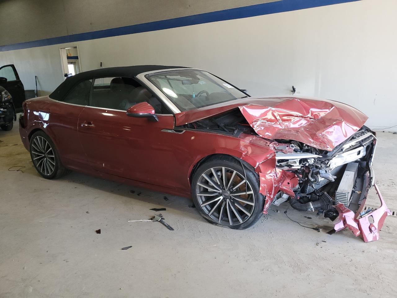 2018 Audi A5 VIN WAUYNGF53JN010331 Copart auction photo, front end / undercarriage damage thumbnail 4