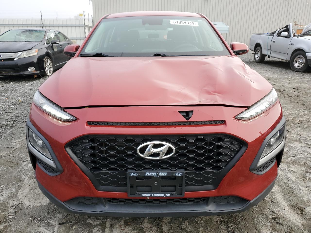 2019 Hyundai Kona VIN KM8K12AA7KU239710 Copart auction photo, top/roof / all over damage thumbnail 5