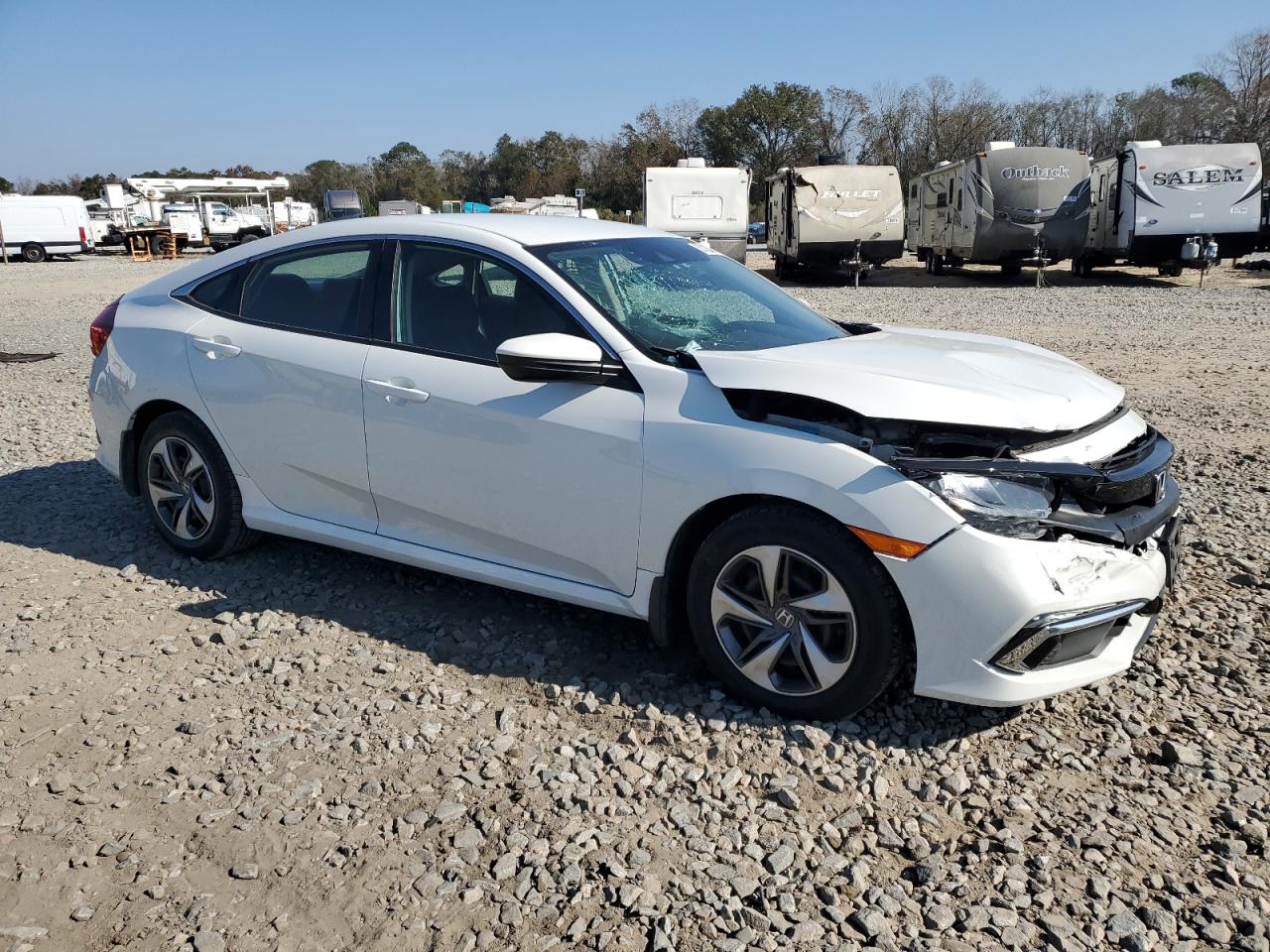 2019 Honda Civic VIN 2HGFC2F65KH586395 Copart auction photo, front end damage thumbnail 4