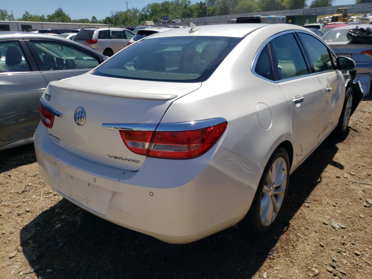 2012 Buick Verano VIN 1G4PS5SKXC4212174 Copart auction photo, front end / side damage thumbnail 4