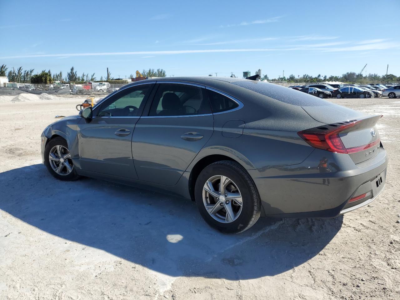 2020 Hyundai Sonata VIN 5NPEG4JA8LH054766 Copart auction photo, front end / side damage thumbnail 2