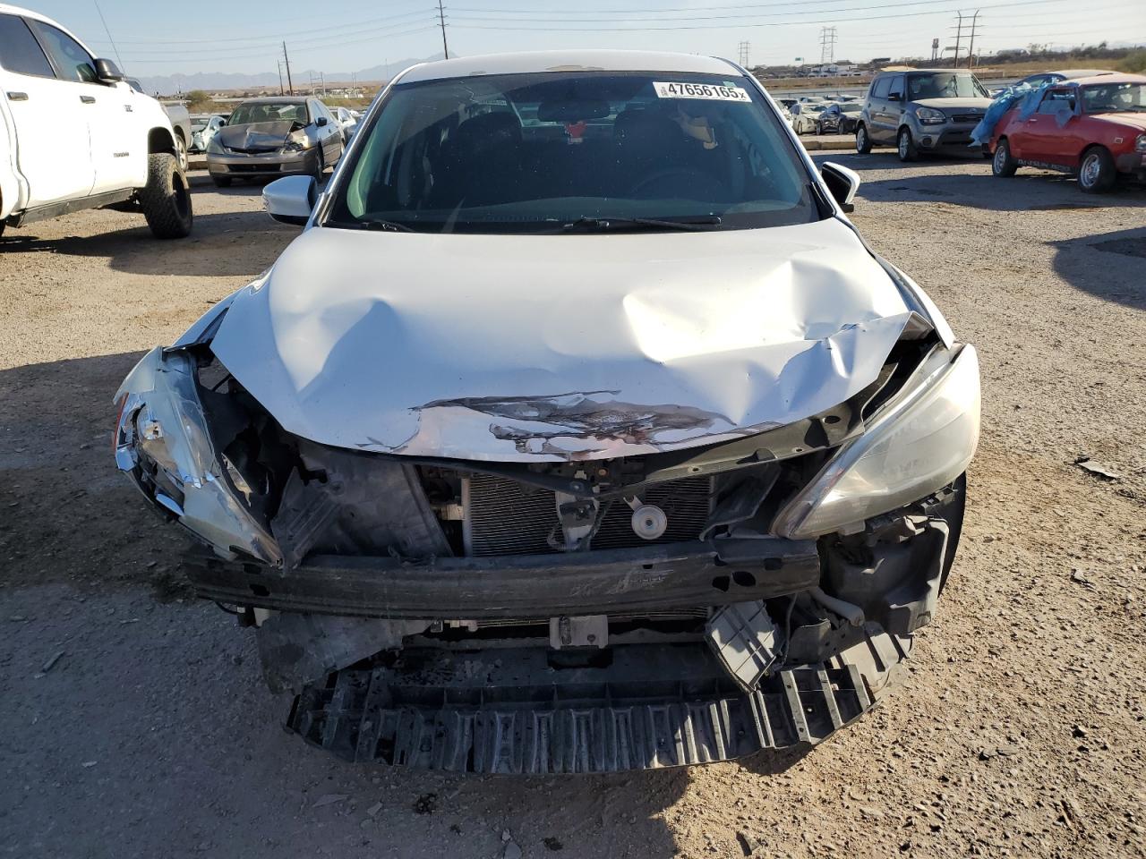 2015 Nissan Sentra VIN 3N1AB7AP3FY373831 Copart auction photo, front end / frame damage damage thumbnail 5