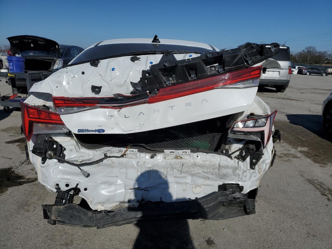 2024 Hyundai Elantra VIN KMHLS4DG2RU760843 Copart auction photo, rear end / front end damage thumbnail 6
