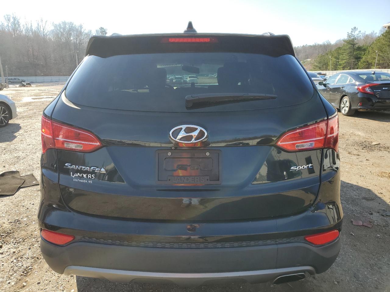 2014 Hyundai Santa Fe VIN 5XYZU3LB4EG195192 Copart auction photo, front end damage thumbnail 6