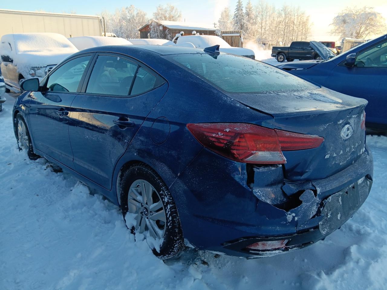 2019 Hyundai Elantra VIN 5NPD84LFXKH440573 Copart auction photo, rear end damage thumbnail 2