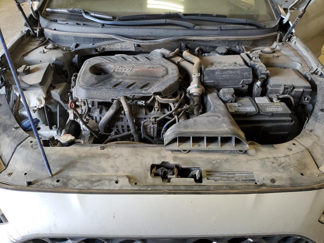 2018 Hyundai Sonata VIN 5NPE34AB3JH638445 Copart auction photo, front end / hail damage thumbnail 12