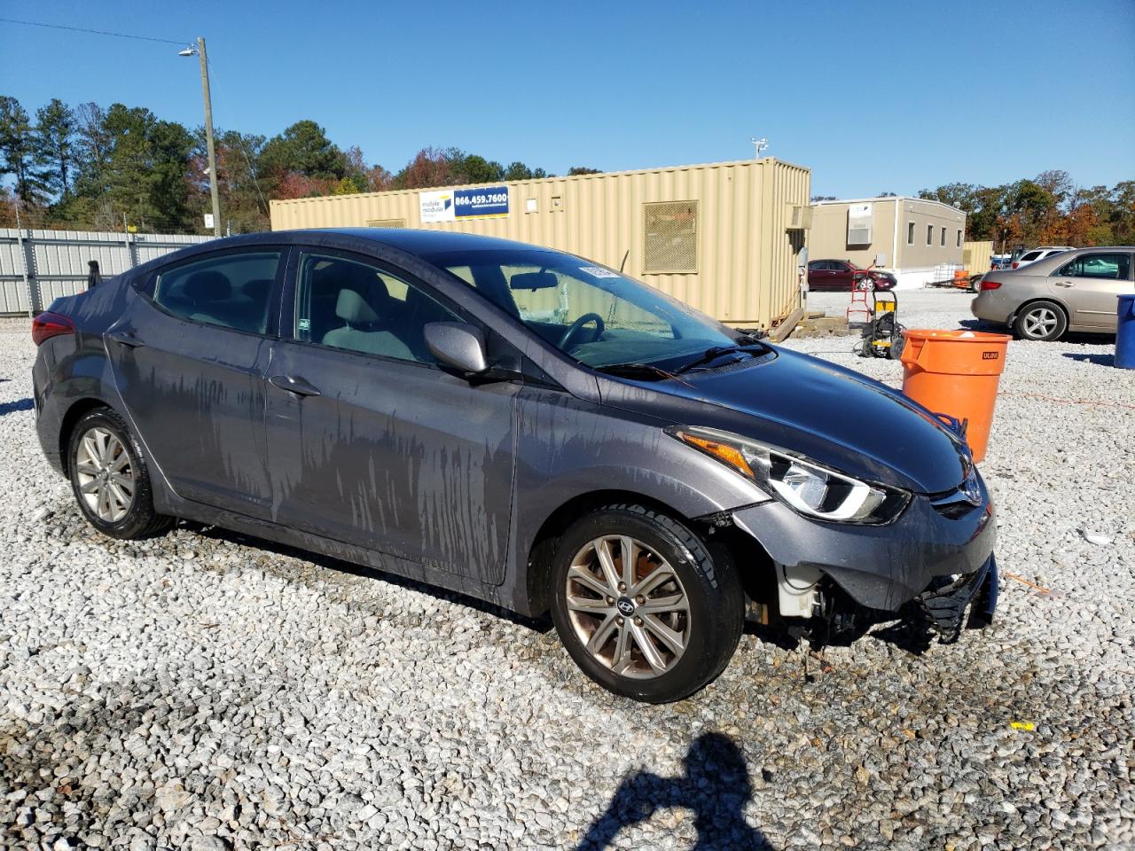 2016 Hyundai Elantra VIN 5NPDH4AE7GH769670 Copart auction photo, front end / minor dent/scratches damage thumbnail 4
