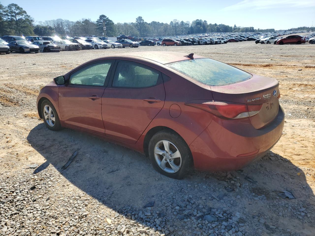 2015 Hyundai Elantra VIN 5NPDH4AE2FH588796 Copart auction photo, minor dent/scratches damage thumbnail 2