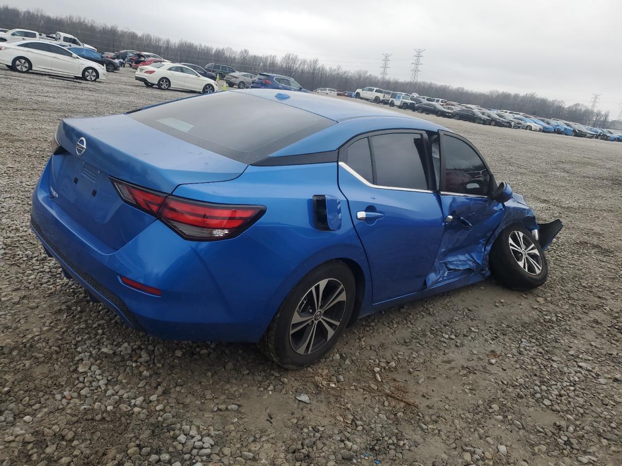 2022 Nissan Sentra VIN 3N1AB8CV8NY315858 Copart auction photo, side / all over damage thumbnail 3