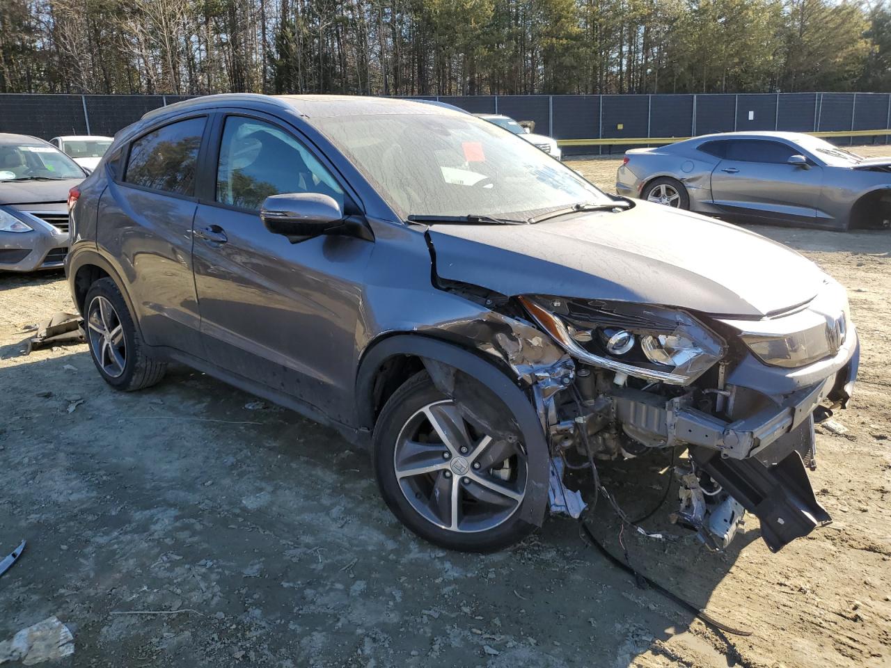 2022 Honda HR-V VIN 3CZRU6H52NM716217 Copart auction photo, front end / undercarriage damage thumbnail 4