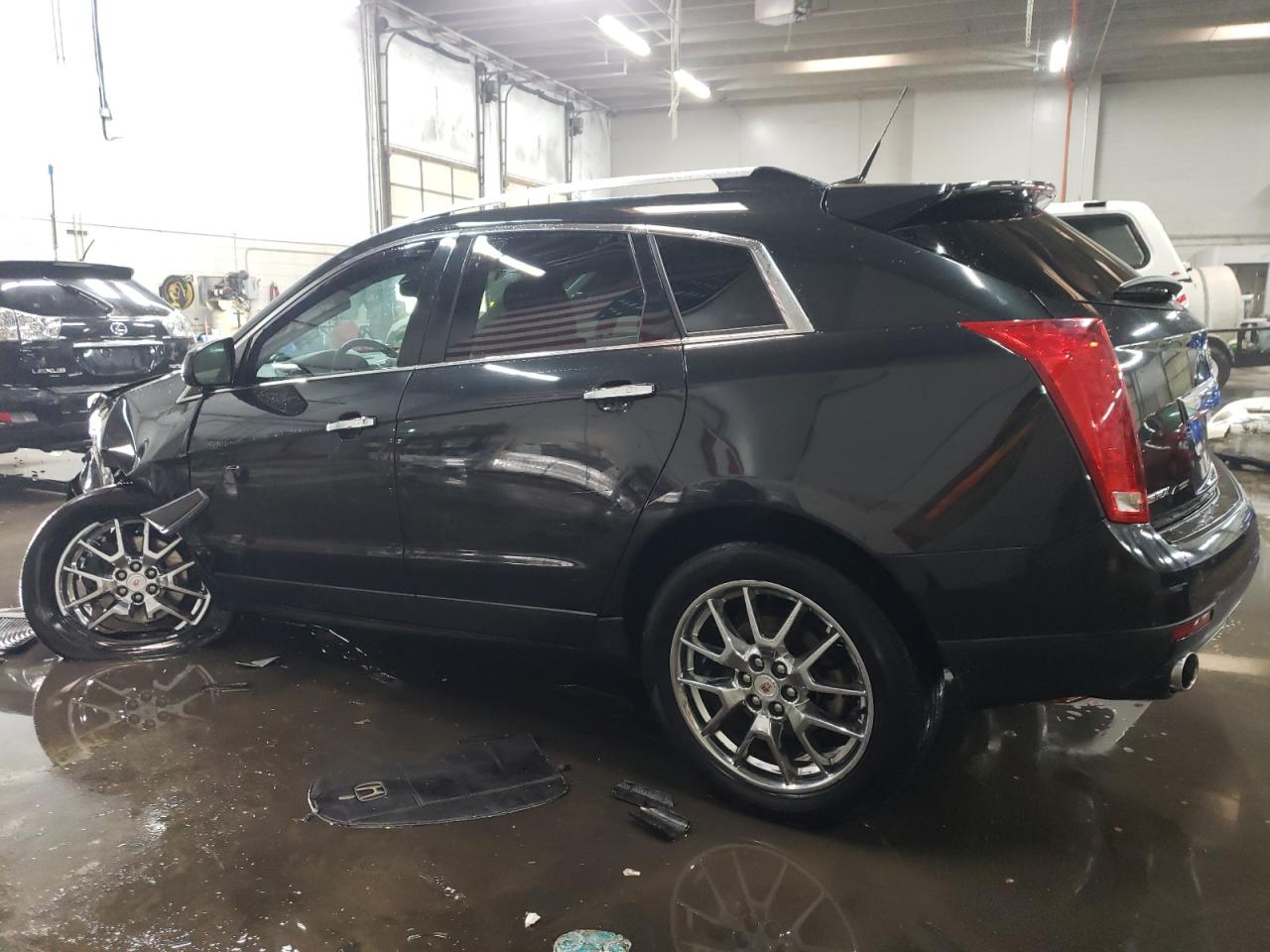2013 Cadillac SRX VIN 3GYFNDE34DS528235 Copart auction photo, front end / side damage thumbnail 2