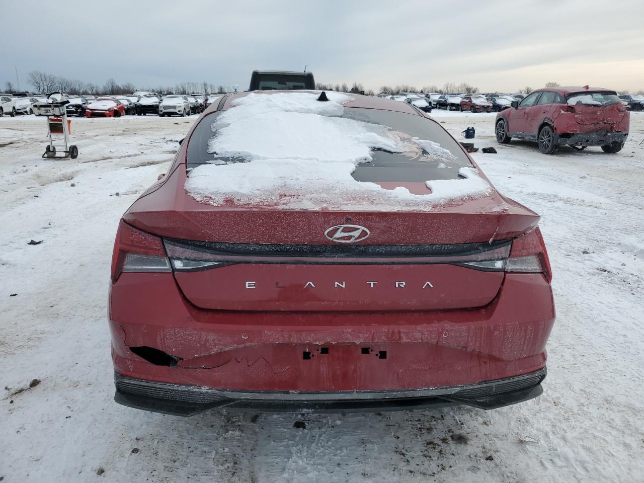 2023 Hyundai Elantra VIN KMHLN4AJ5PU049268 Copart auction photo, front end / side damage thumbnail 6