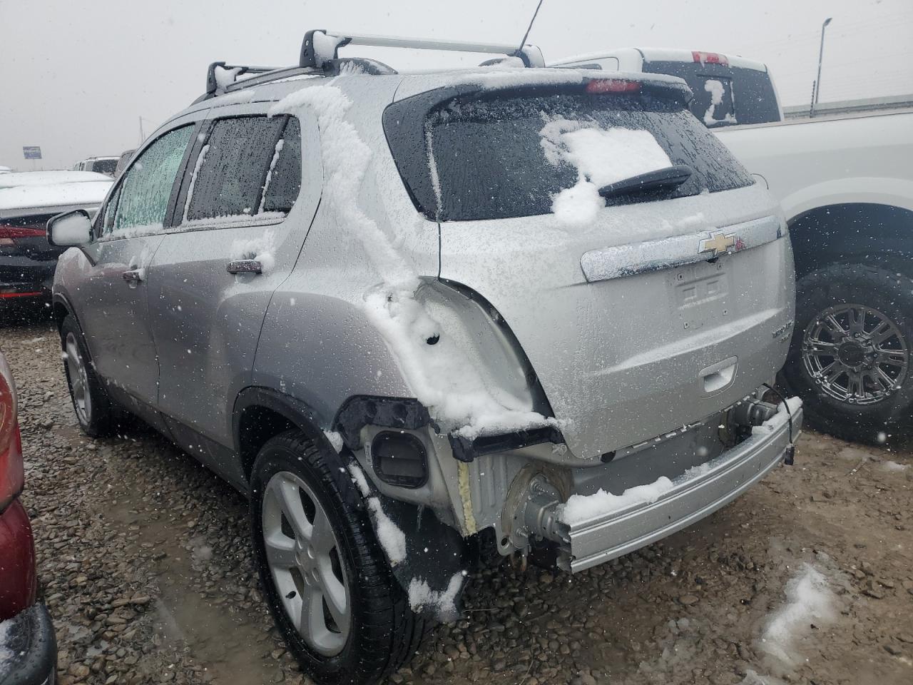 2015 Chevrolet Trax VIN 3GNCJTSB5FL247141 Copart auction photo, rear end / side damage thumbnail 2