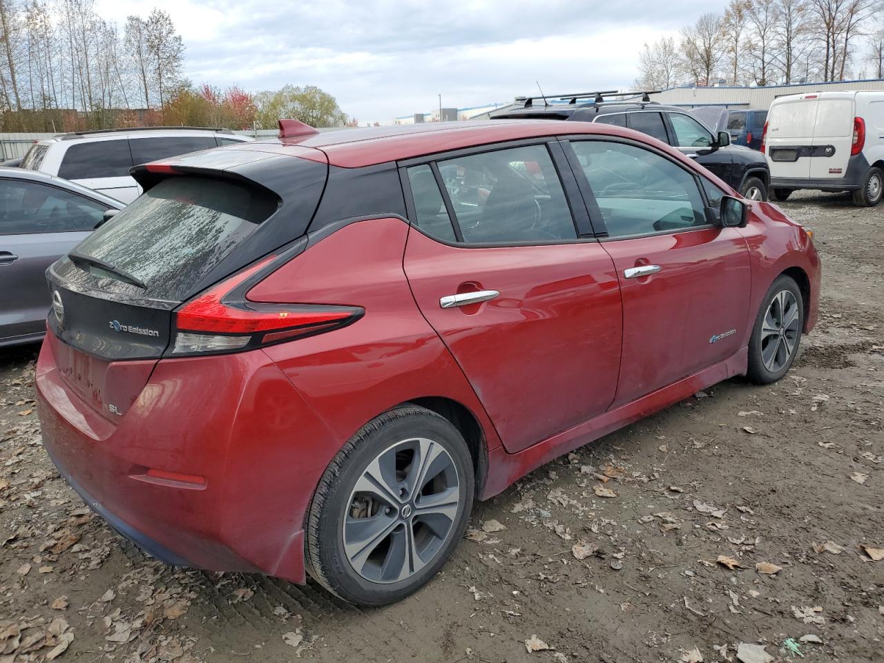 2018 Nissan Leaf VIN 1N4AZ1CP5JC300521 Copart auction photo, side damage thumbnail 3