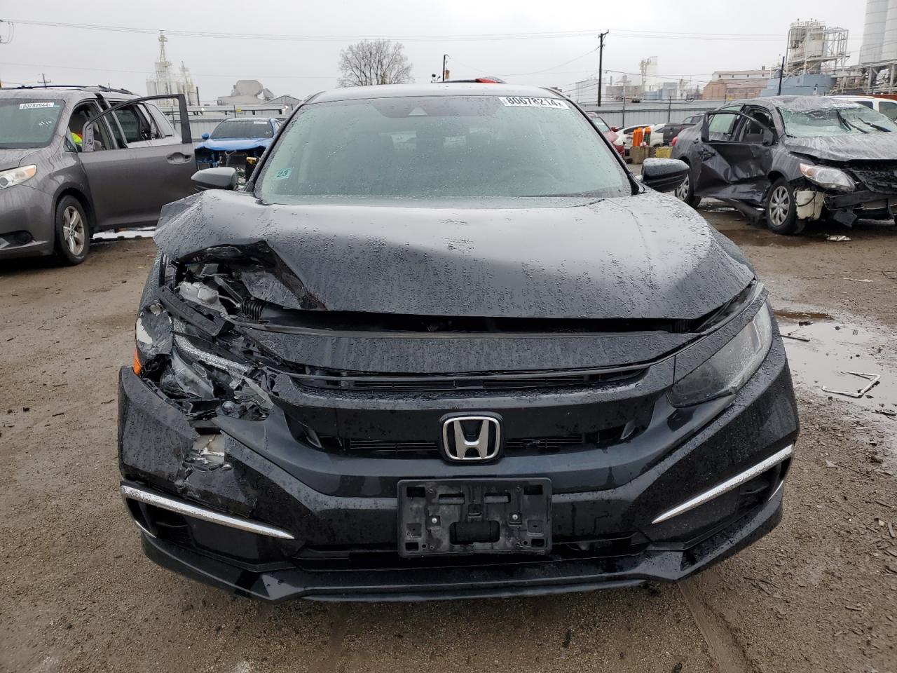 2019 Honda Civic VIN 19XFC2F63KE001341 Copart auction photo, rear end / front end damage thumbnail 5