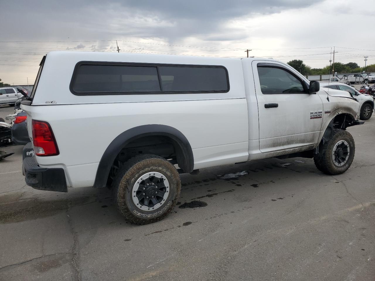 2014 RAM 2500 VIN 3C6MR5AJXEG196180 Copart auction photo, burn - engine damage thumbnail 3