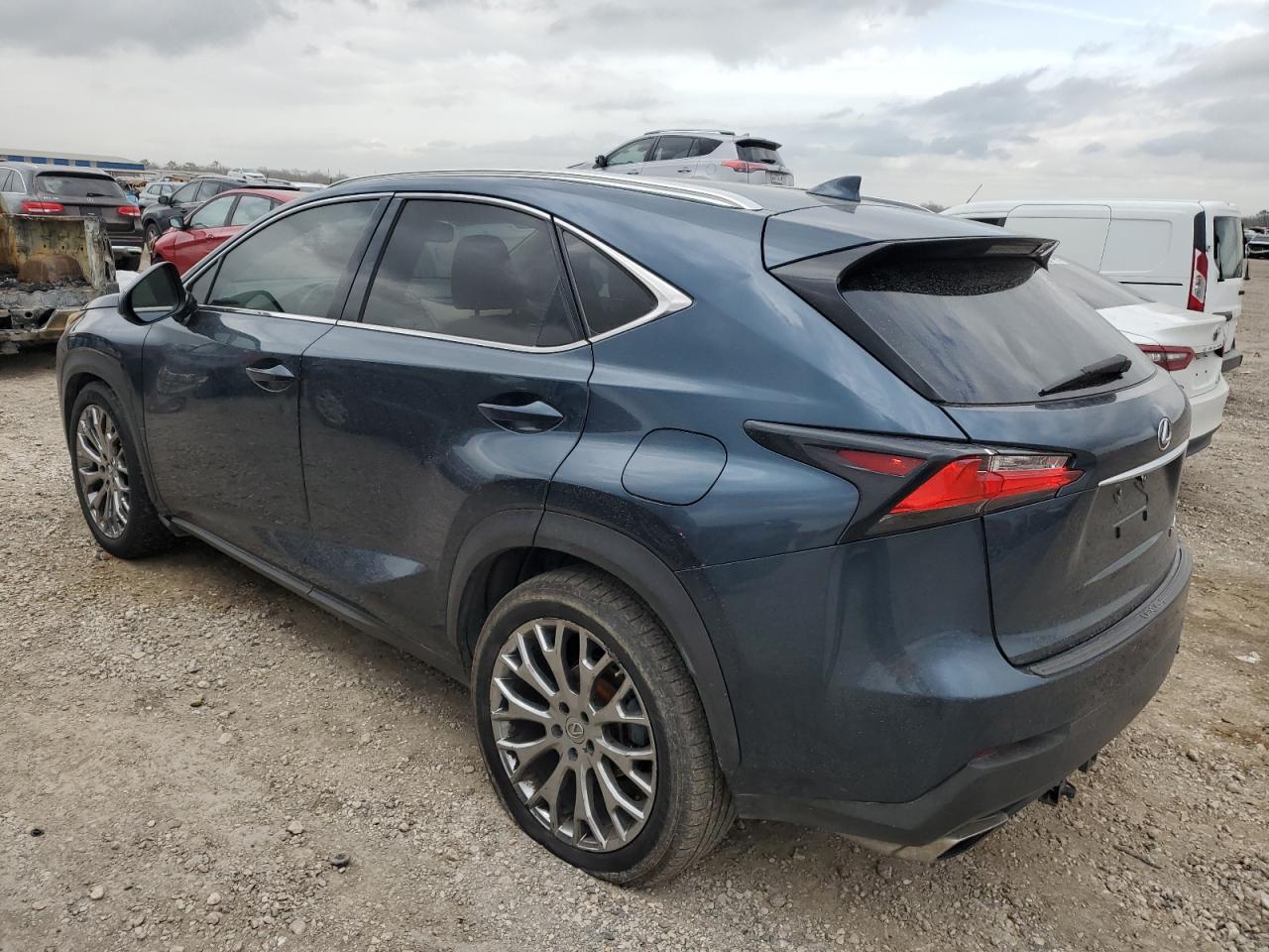 2015 Lexus NX VIN JTJYARBZ9F2008768 Copart auction photo, normal wear / side damage thumbnail 2