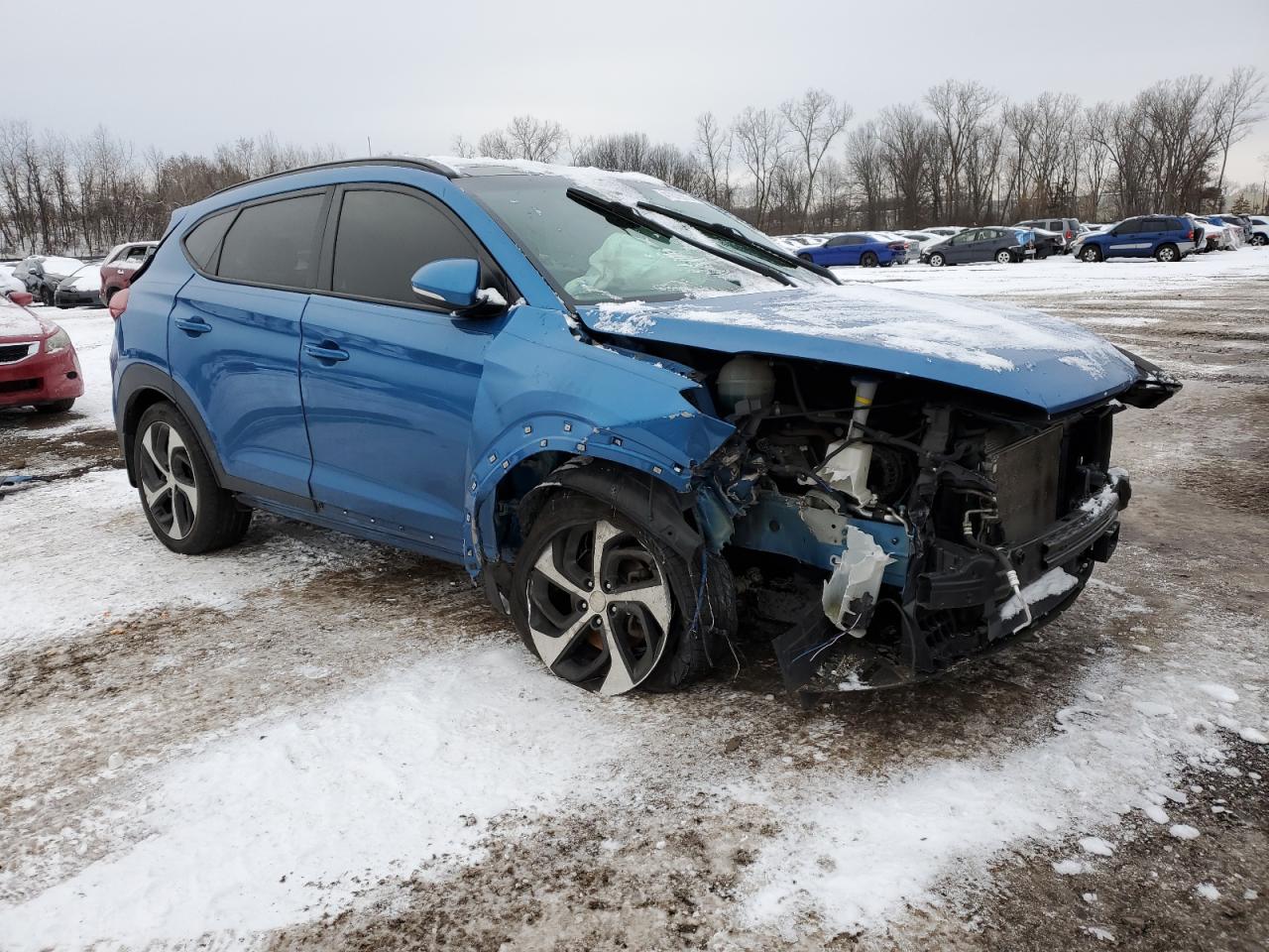 2018 Hyundai Tucson VIN KM8J3CA27JU809000 Copart auction photo, rear end / front end damage thumbnail 4