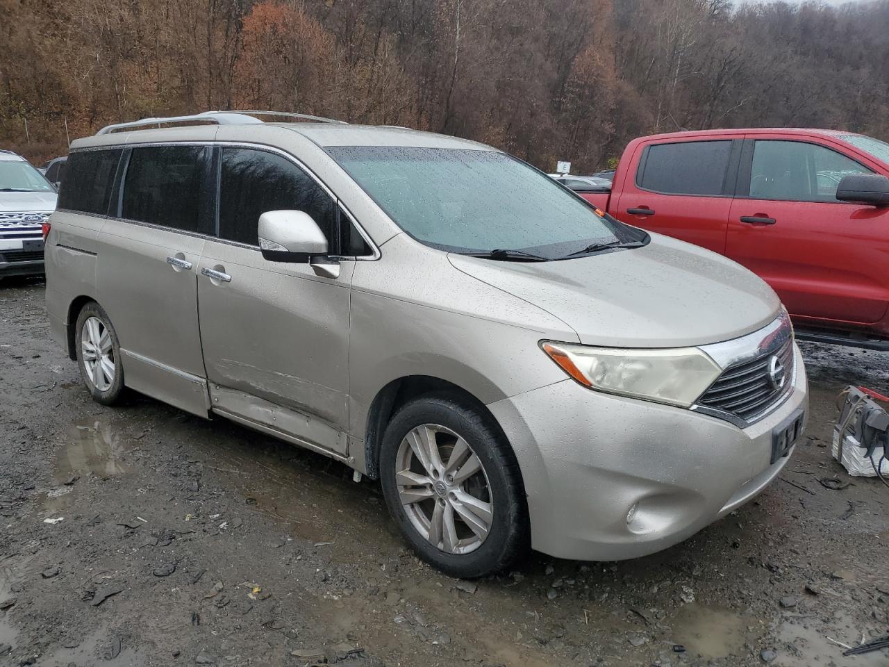 2011 Nissan Quest VIN JN8AE2KP6B9001815 Copart auction photo, side / minor dent/scratches damage thumbnail 4