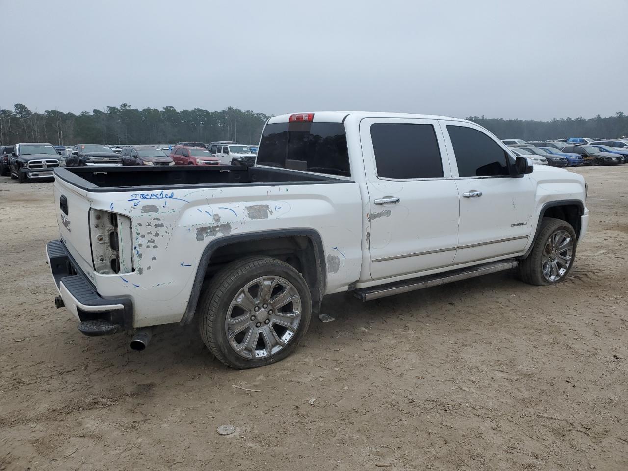2017 GMC Sierra VIN 3GTU2PEJ7HG273319 Copart auction photo, rear end / side damage thumbnail 3