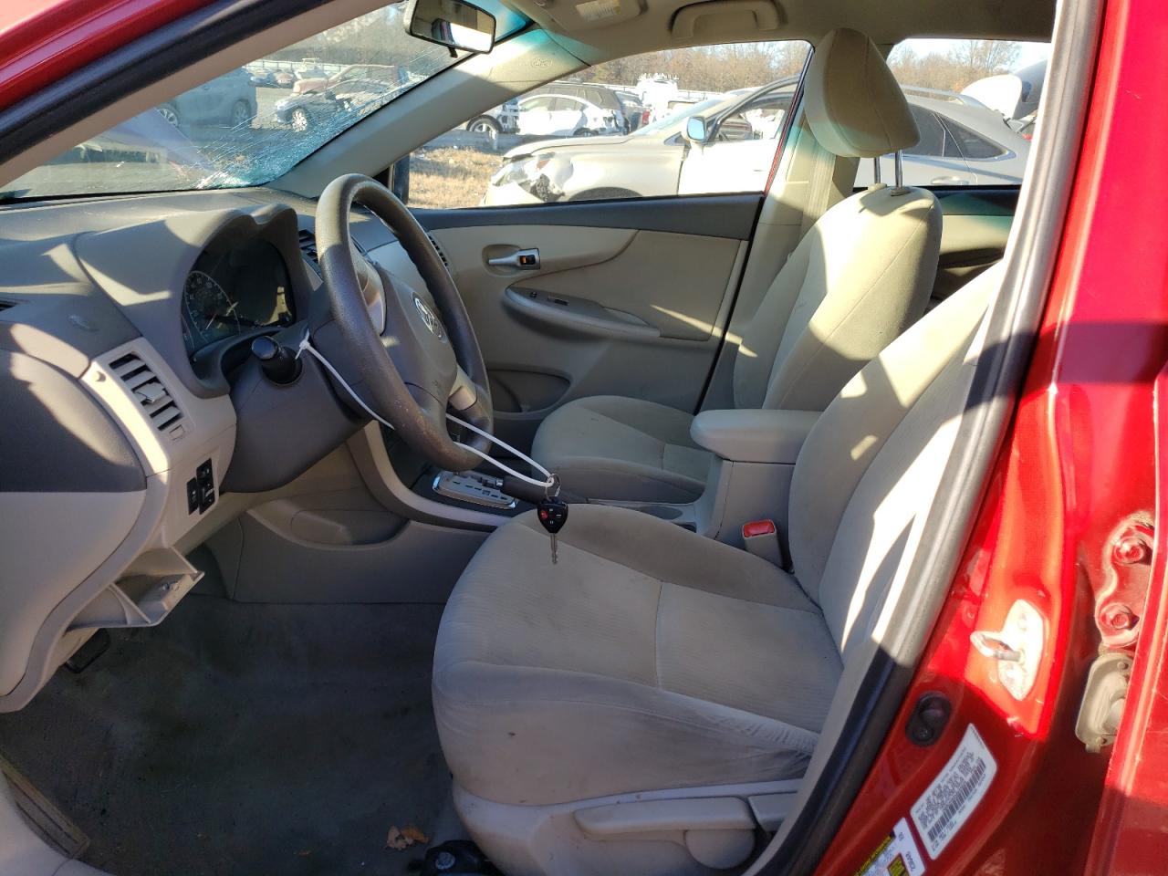 2010 Toyota Corolla VIN 1NXBU4EE6AZ225229 Copart auction photo, front end / side damage thumbnail 7