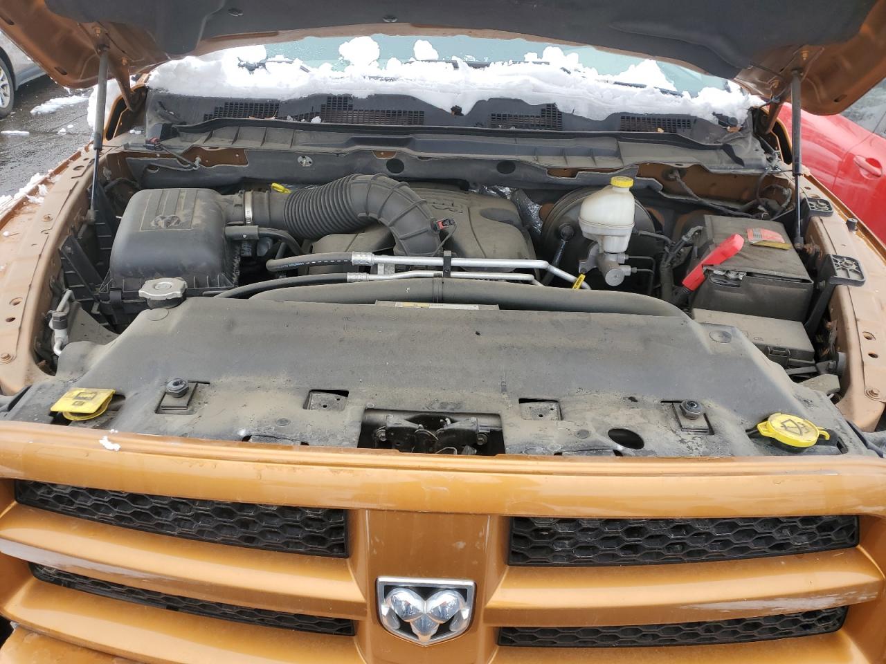 2012 Dodge RAM VIN 3C6JD7ATXCG267213 Copart auction photo, front end damage thumbnail 13