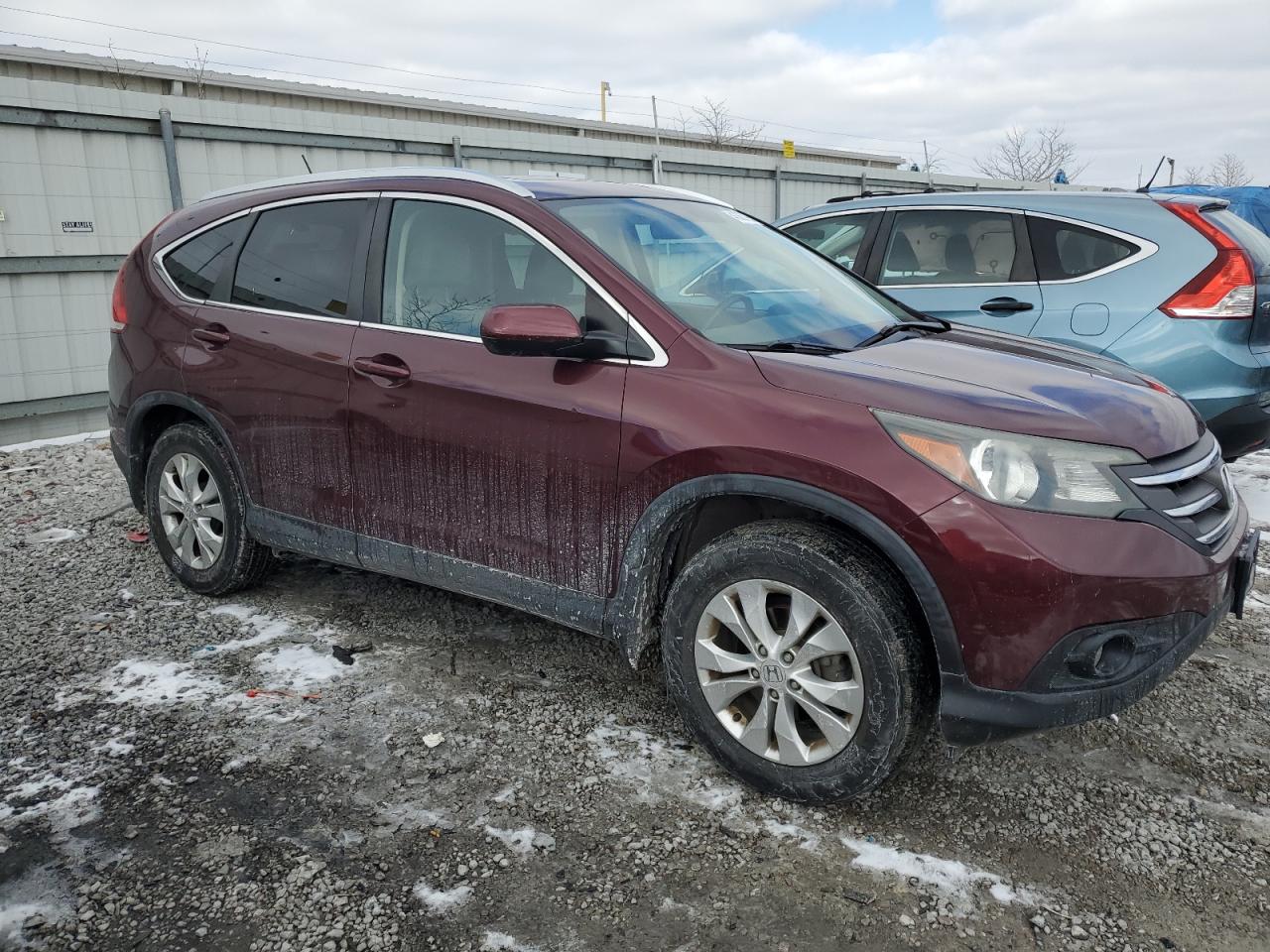 2014 Honda CR-V VIN 5J6RM4H70EL101852 Copart auction photo, side damage thumbnail 4