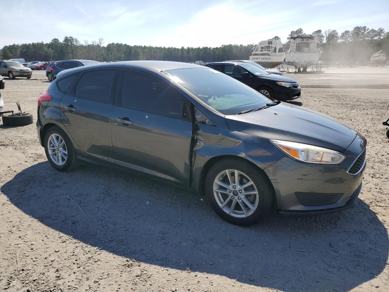 2017 Ford Focus VIN 1FADP3K27HL289228 Copart auction photo, side / front end damage thumbnail 4