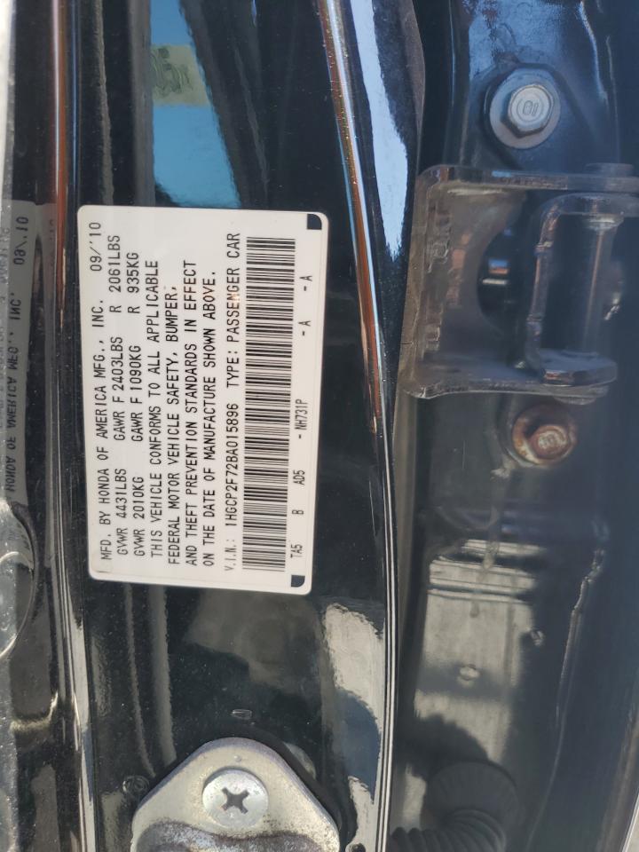 2011 Honda Accord VIN 1HGCP2F72BA015896 Copart auction photo, front end damage thumbnail 12
