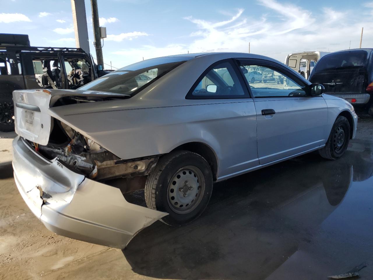 2001 Honda Civic VIN 1HGEM22291L031415 Copart auction photo, rear end / minor dent/scratches damage thumbnail 3