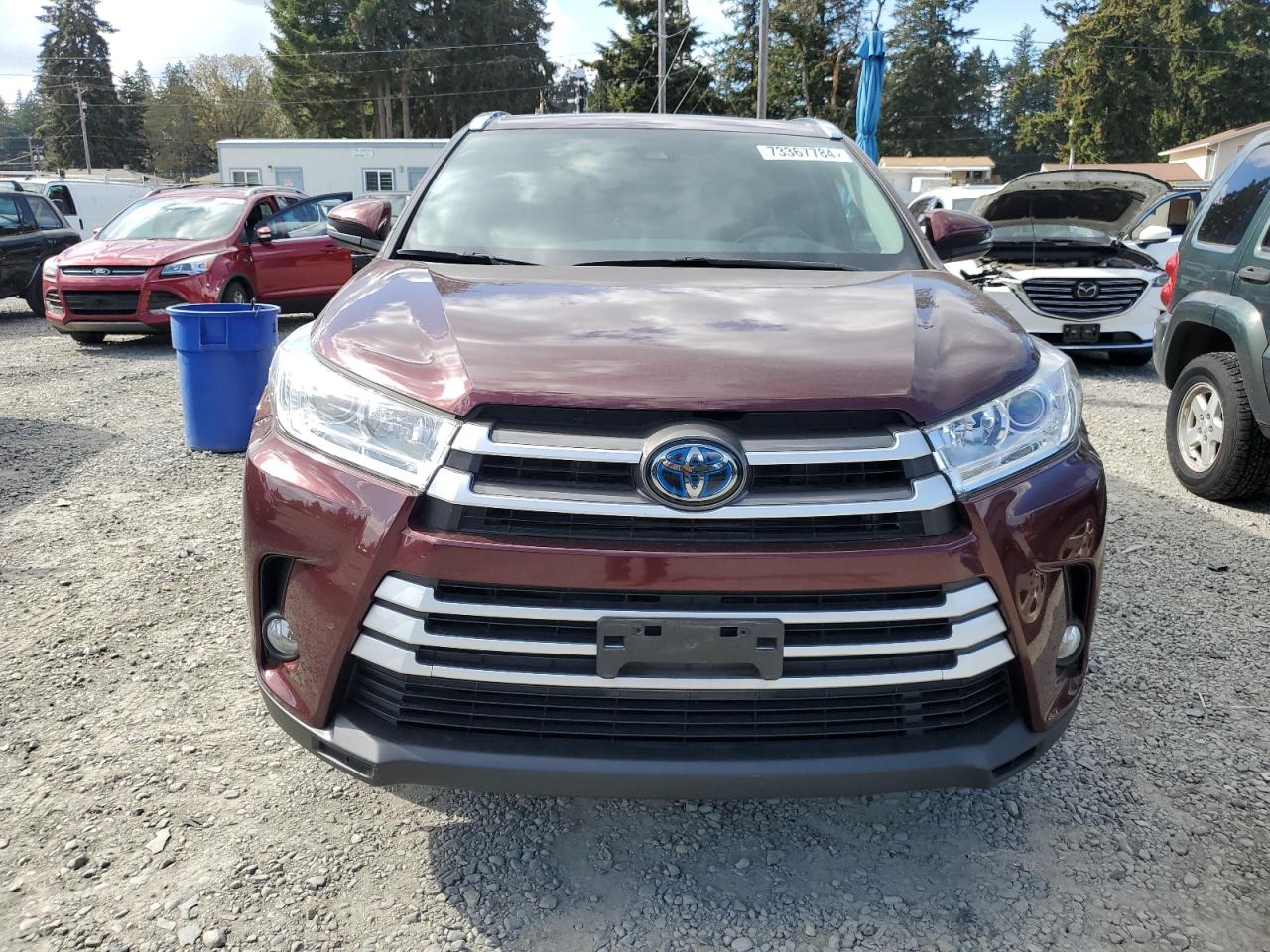 2019 Toyota Highlander VIN 5TDJGRFH8KS064112 Copart auction photo, minor dent/scratches damage thumbnail 5