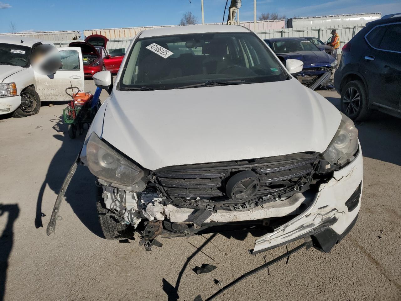2016 Mazda CX-5 VIN JM3KE4BY6G0647959 Copart auction photo, front end damage thumbnail 5