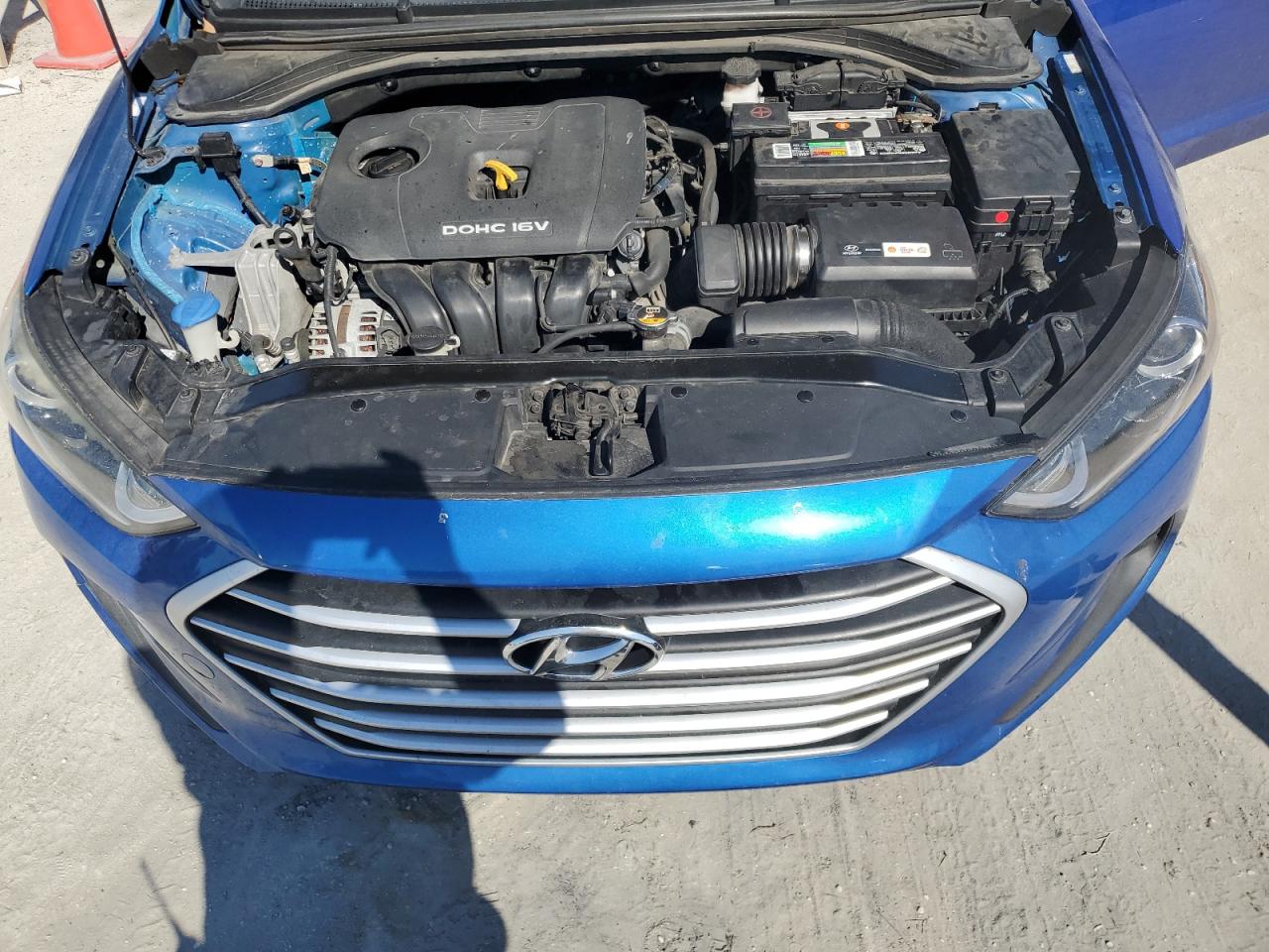 2018 Hyundai Elantra VIN KMHD84LF5JU657352 Copart auction photo, vandalism damage thumbnail 11