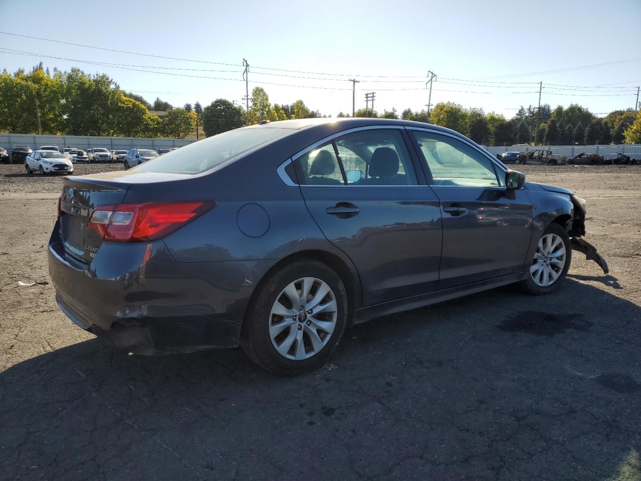 2015 Subaru Legacy VIN 4S3BNAC60F3063932 Copart auction photo, front end / side damage thumbnail 3
