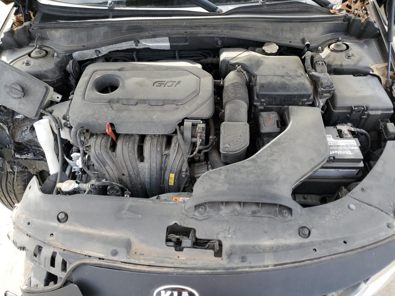 2016 KIA Optima VIN 5XXGT4L34GG062982 Copart auction photo, front end / side damage thumbnail 12