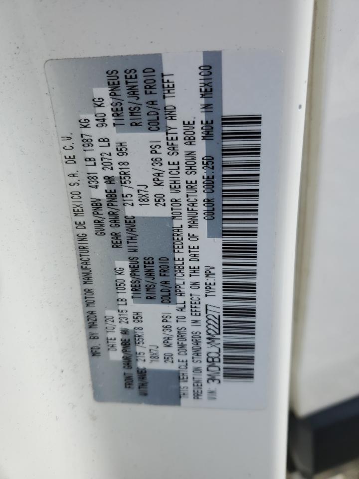 2021 Mazda CX-30 VIN 3MVDMBCLXMM222277 Copart auction photo, front end damage thumbnail 15