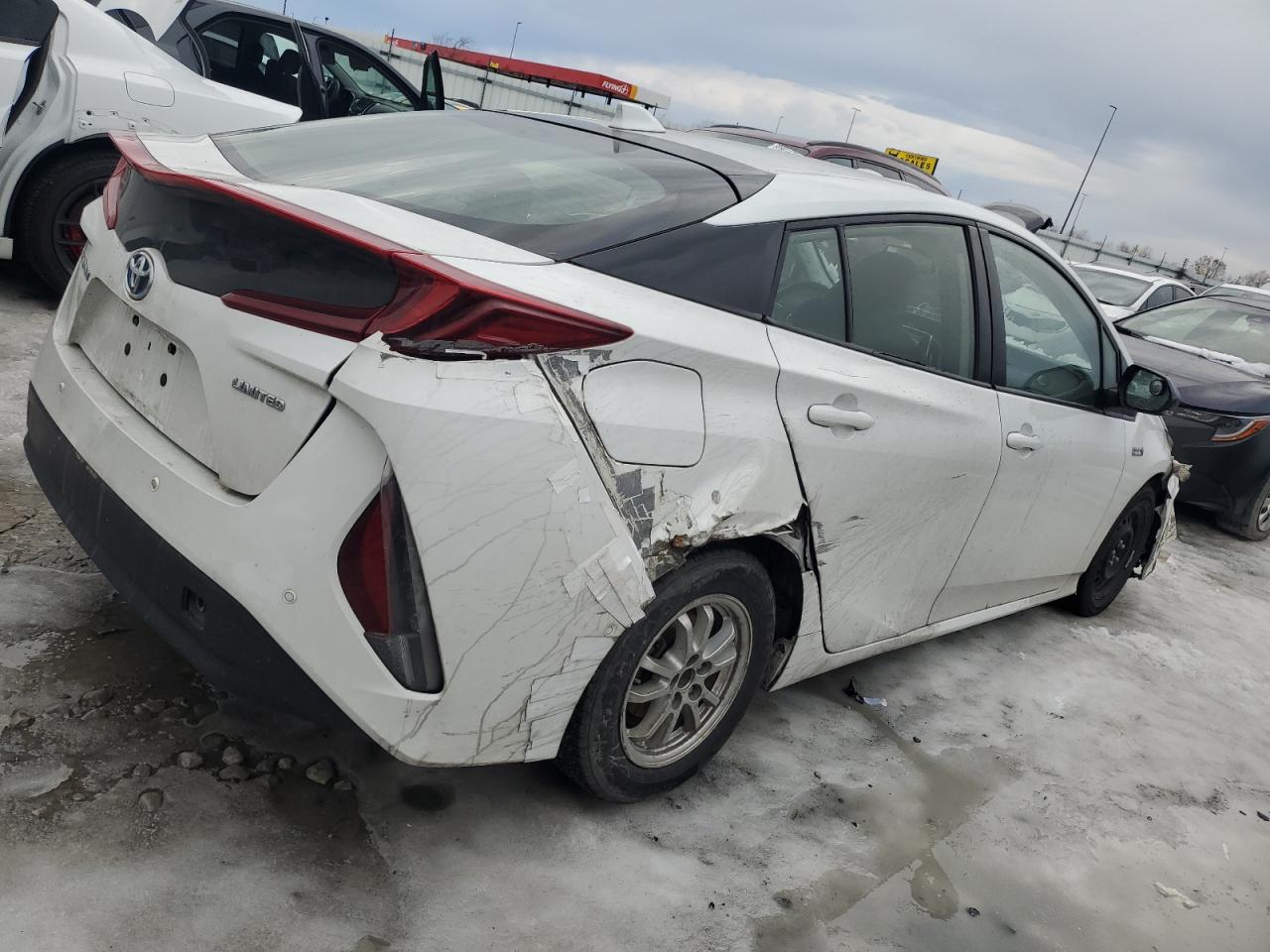 2021 Toyota Prius VIN JTDKAMFPXM3172025 Copart auction photo, all over damage thumbnail 3