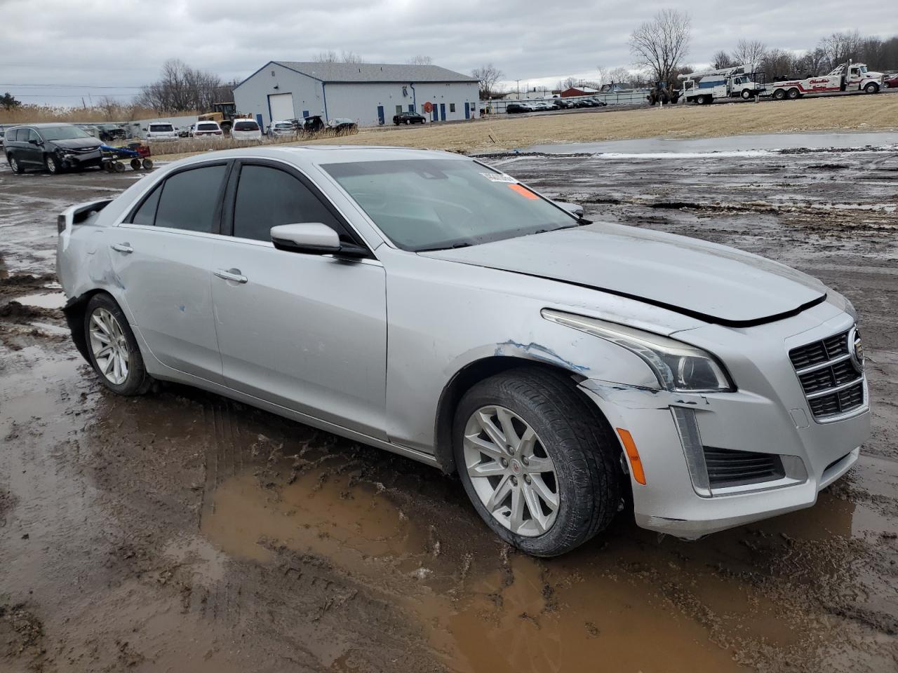 2014 Cadillac CTS VIN 1G6AX5SX0E0144200 Copart auction photo, all over damage thumbnail 4