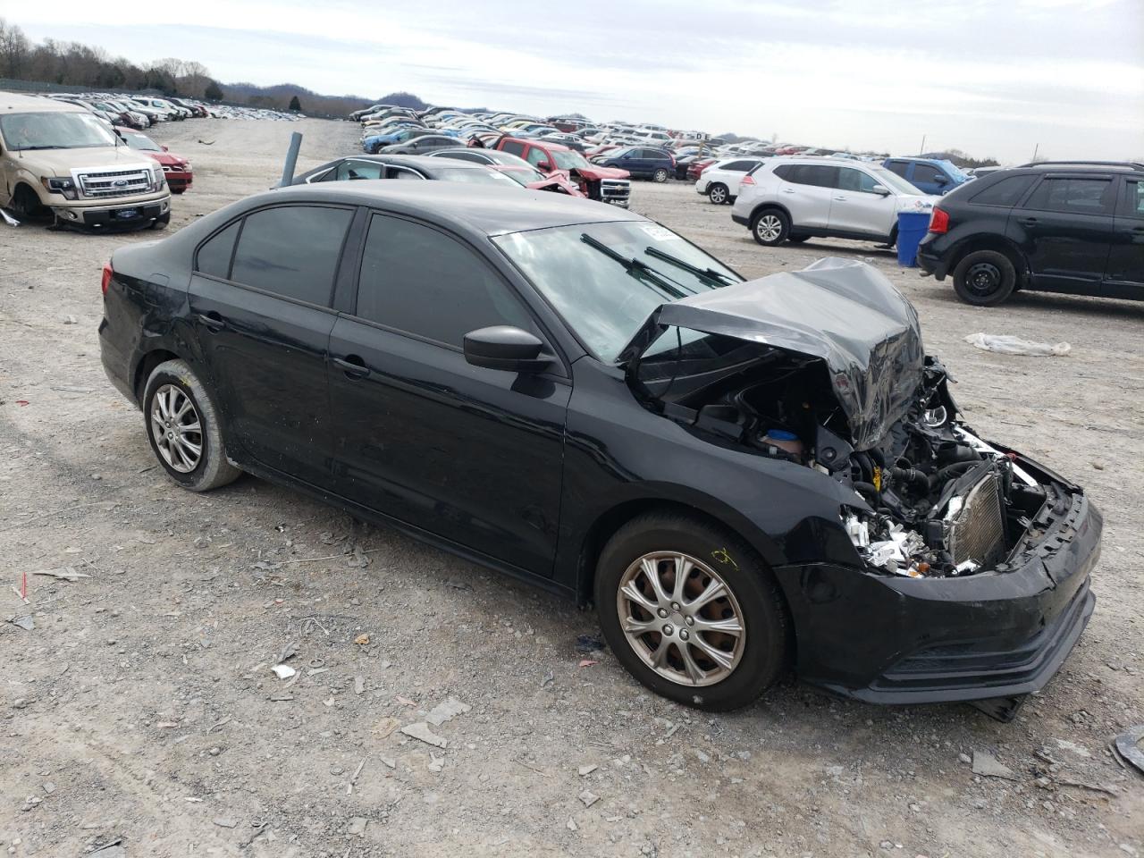 2015 Volkswagen Jetta VIN 3VW2K7AJ4FM277272 Copart auction photo, front end damage thumbnail 4