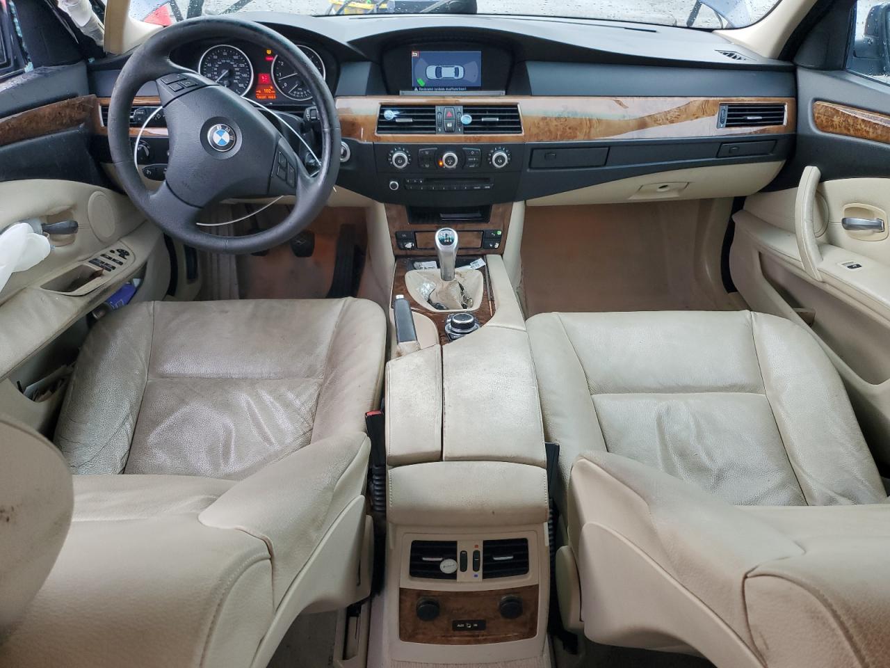 2009 BMW 5er VIN WBANW13509CK93456 Copart auction photo, side damage thumbnail 8
