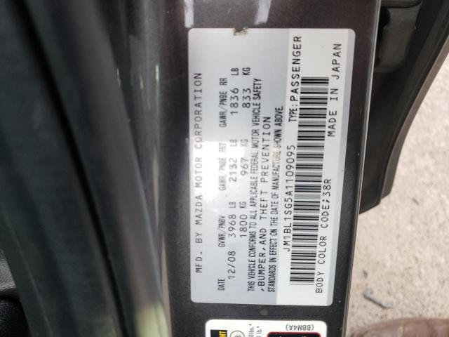 2010 Mazda 3 VIN JM1BL1SG5A1109095 Copart auction photo, front end / rear end damage thumbnail 12