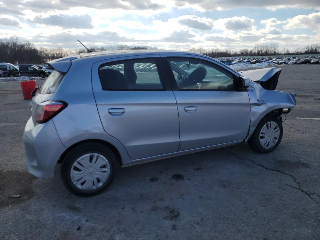 2021 Mitsubishi Mirage VIN ML32AUHJ2MH001414 Copart auction photo, front end / undercarriage damage thumbnail 3