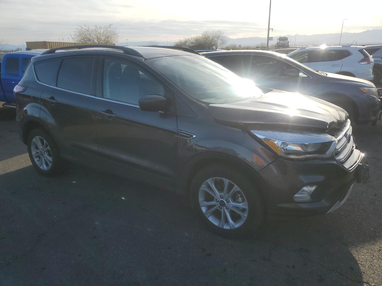 2018 Ford Escape VIN 1FMCU0GD1JUD37616 Copart auction photo, front end damage thumbnail 4