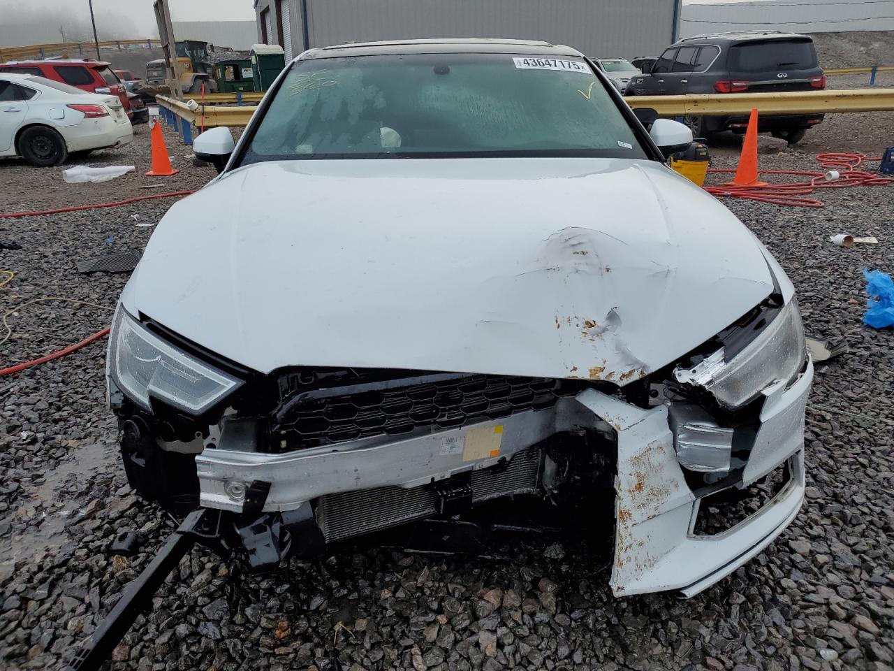 2018 Audi A3 VIN WAUAUGFF0J1037393 Copart auction photo, front end damage thumbnail 5