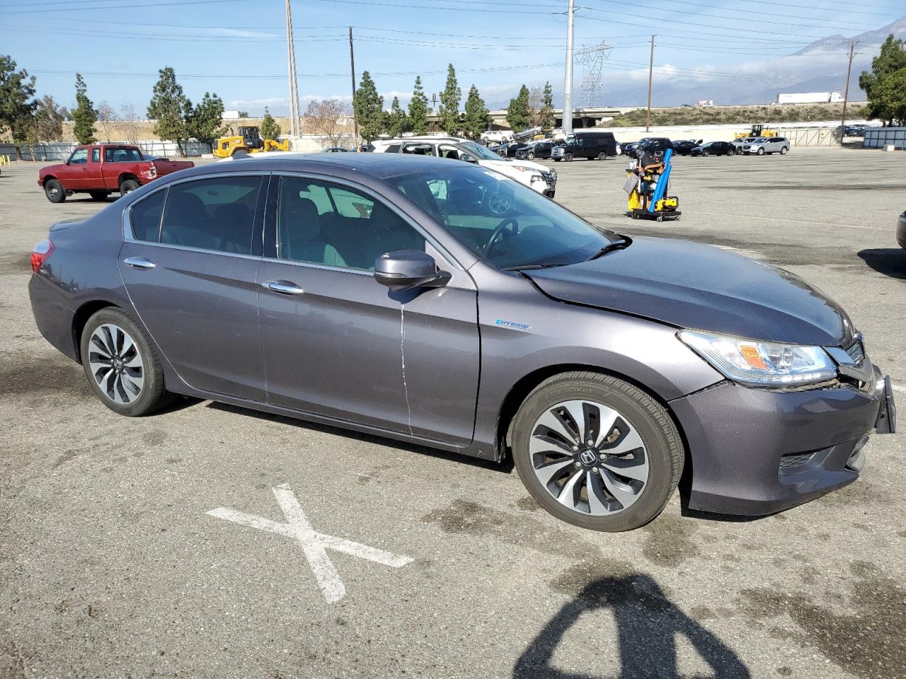 2015 Honda Accord VIN 1HGCR6F79FA007768 Copart auction photo, front end / side damage thumbnail 4
