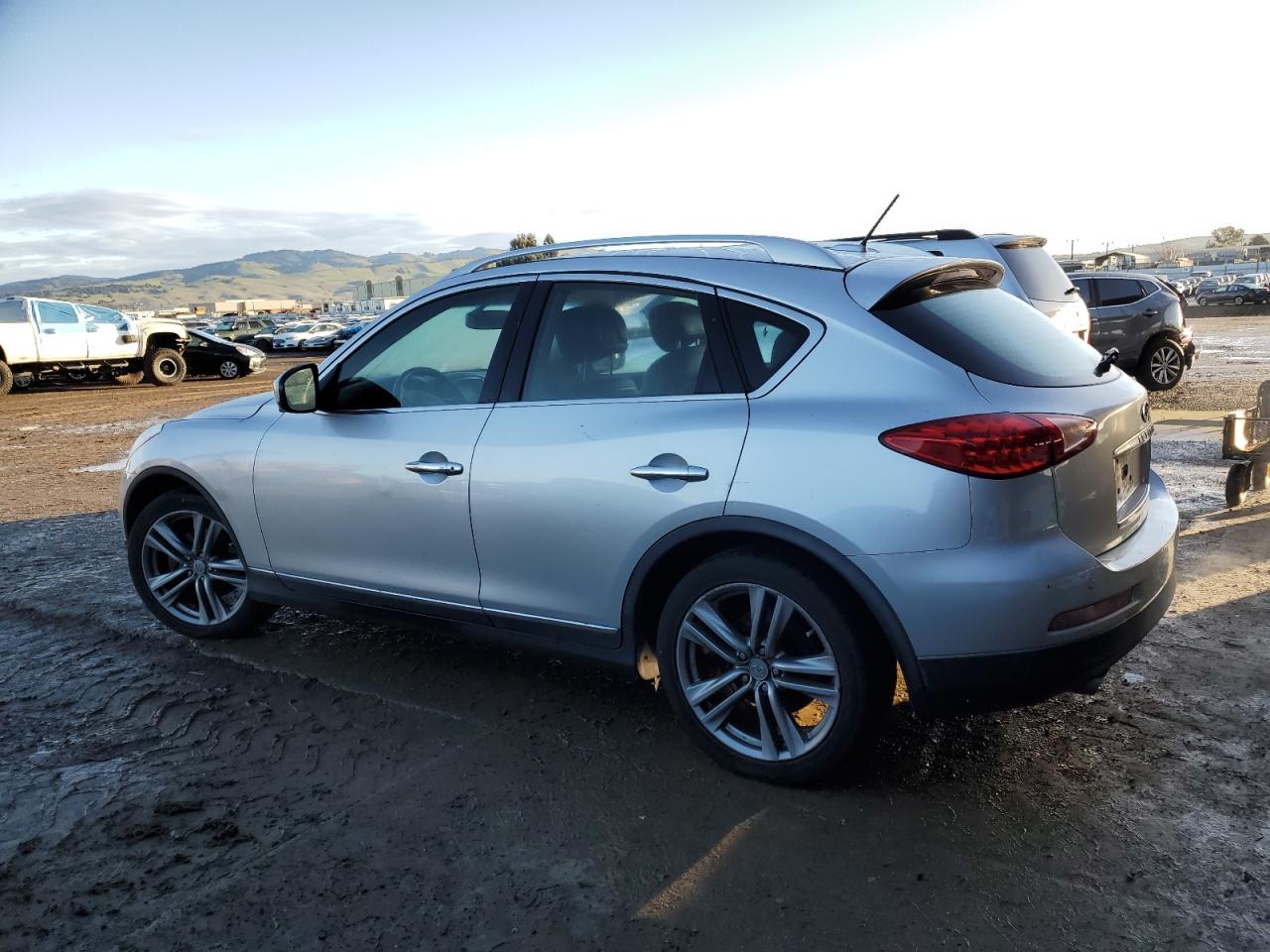 2013 Infiniti EX VIN JN1BJ0HR1DM480043 Copart auction photo, front end / side damage thumbnail 2