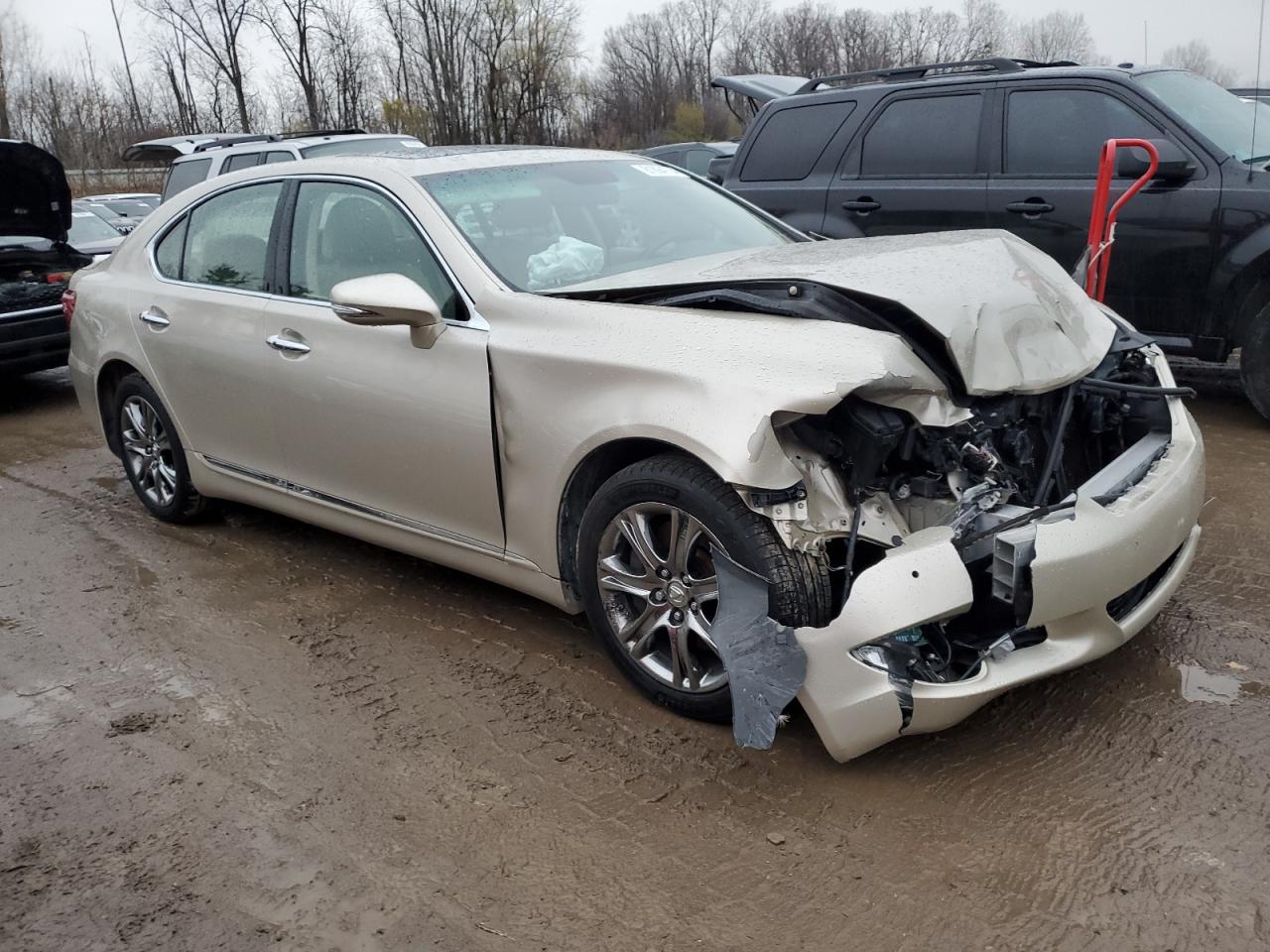 2011 Lexus LS VIN JTHCL5EF8B5010830 Copart auction photo, front end / mechanical damage thumbnail 4