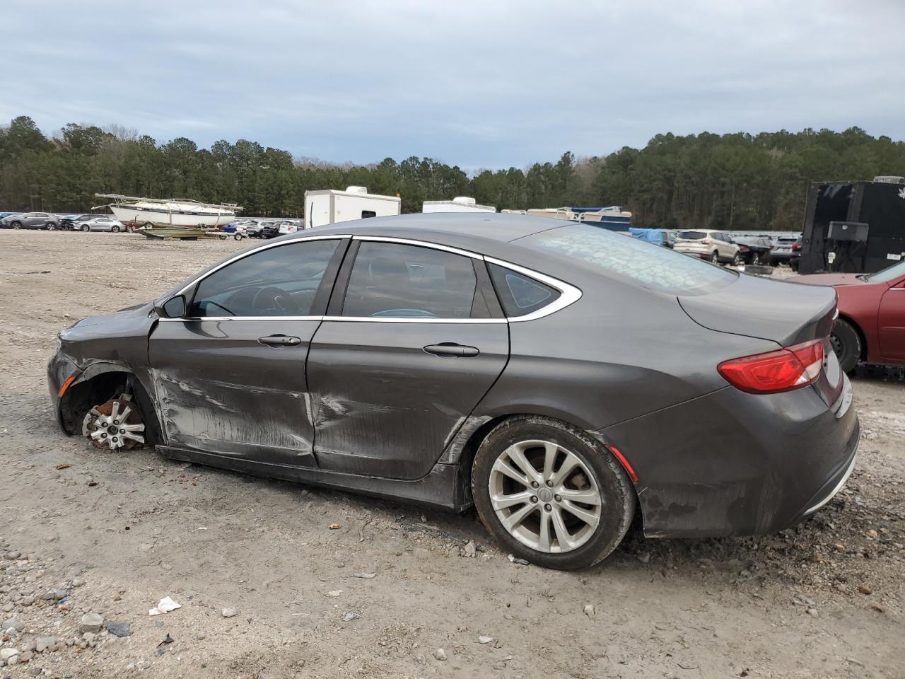 2015 Chrysler 200 VIN 1C3CCCAB8FN567031 Copart auction photo, undercarriage / side damage thumbnail 2