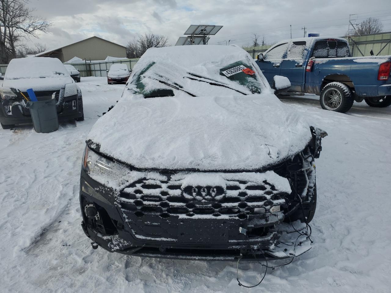 2023 Audi Q5 VIN WA1EAAFY8P2139307 Copart auction photo, front end / side damage thumbnail 5